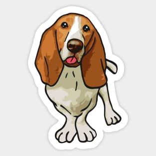 Basset Hound Dog Sticker